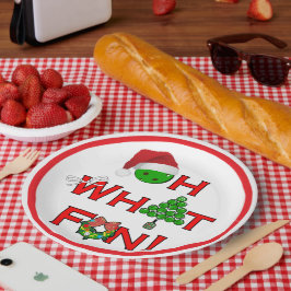 Prato De Papel Oh Que Diversão Suprimentos para Festa de Pickleba