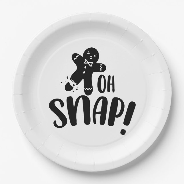 Prato De Papel Oh Snap Cookie Xmas (Frente)