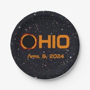 Prato De Papel Ohio 2024 Eclipse Solar Total
