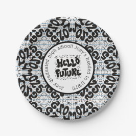 Prato De Papel Olá Futuro Papel Fola