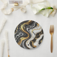 Olhar de mármore preto dourado líquido glamour cas