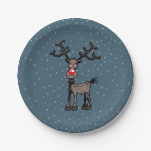 Prato De Papel Olhos Bem Loucos do Rudolf