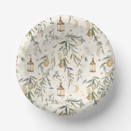 Prato De Papel Olive & Lantern Islamic Party Bowls