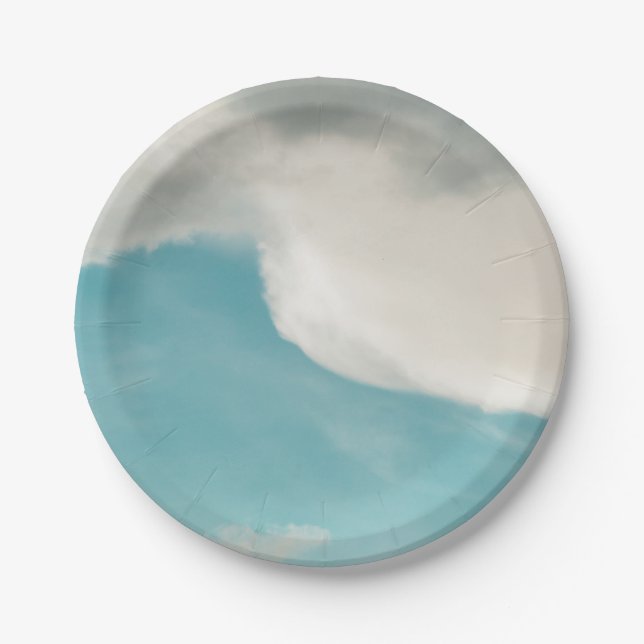 Prato De Papel ondas de todas as formas (Frente)