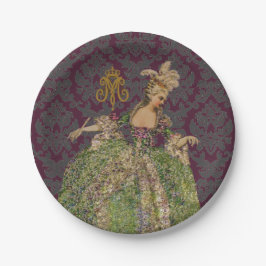 Prato De Papel OPÇÕES DE COR E TAMANHO DA Rainha Marie Antoinette