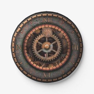 Prato De Papel Opus Posh Steampunk Gears