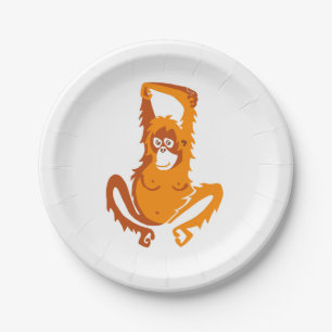 Prato De Papel ORANGUTAN - Placa de papel