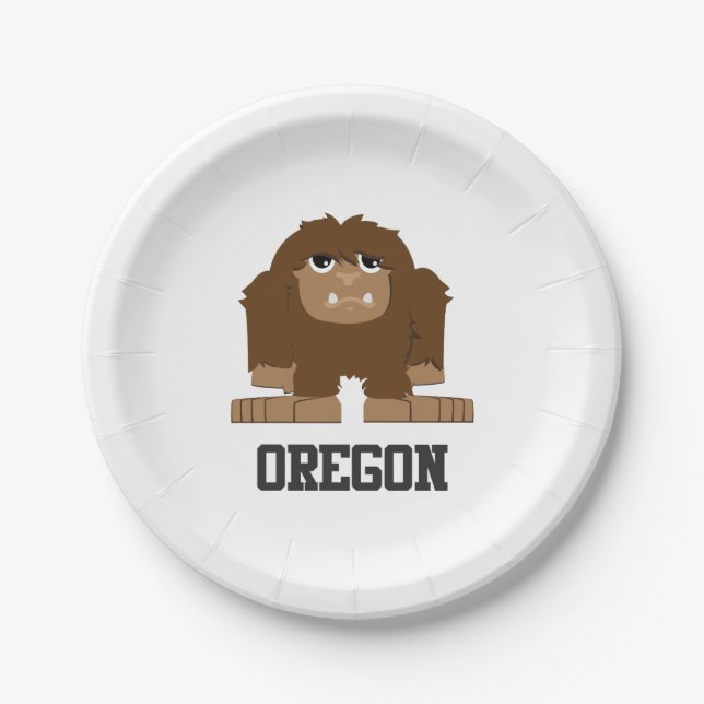 Prato De Papel Oregon Bigfoot (Frente)