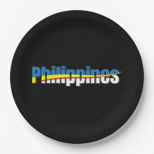 Prato De Papel Orgulho de Sinalizador das Filipinas - Arte da Tip