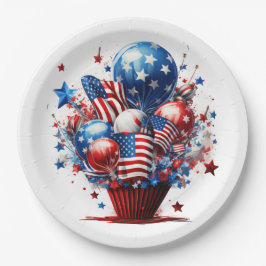 Prato De Papel Orgulho Patriótico