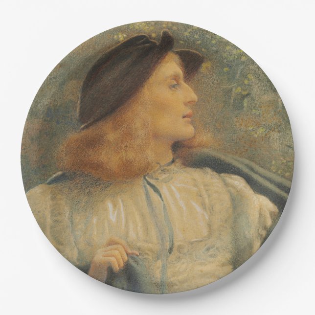 Prato De Papel Orlando (Bela Jovem) (por E.R. Hughes) (Frente)