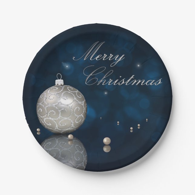 Prato De Papel Ornamento Híbrico Elegante - Placa de Papel (Frente)