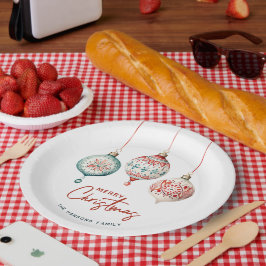 Prato De Papel Ornamentos modernos de estilo nórdico Feliz Natal