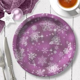Prato De Papel Orquídea Rosa Prettiest Snowflakes ID846