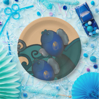 Prato De Papel Os peixes ascendentes