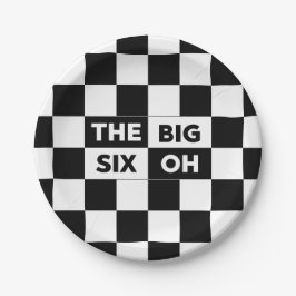 Prato De Papel Os seis grandes padrões, preto e branco, controlad