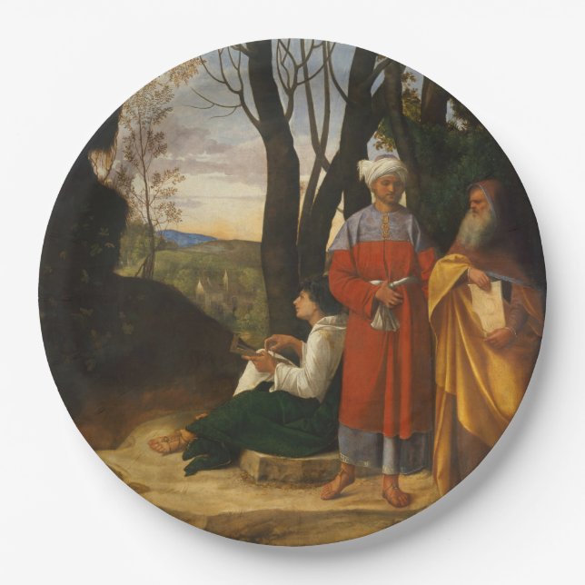 Prato De Papel Os Três Filósofos (Sábios) (de Giorgione) (Frente)