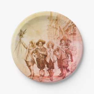 Prato De Papel Os Três Mosqueteiros de Alexandre Dumas