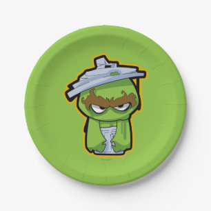 Prato De Papel Oscar, o Grouch Zombie