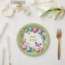 Osterkranz: Frohe Ostern -