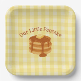 Prato De Papel Our Little Pancake Brunch Theme Baby Shower