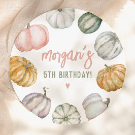 Prato De Papel Our Little Pumpkin Cute Fall Birthday Party