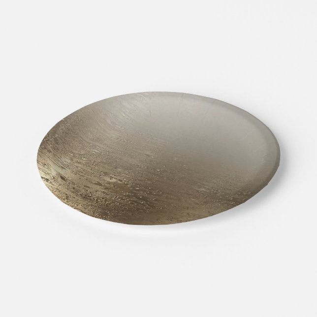 Prato De Papel Ouro Glam Pincel Dourado Elegância Moderna (Inclinado)