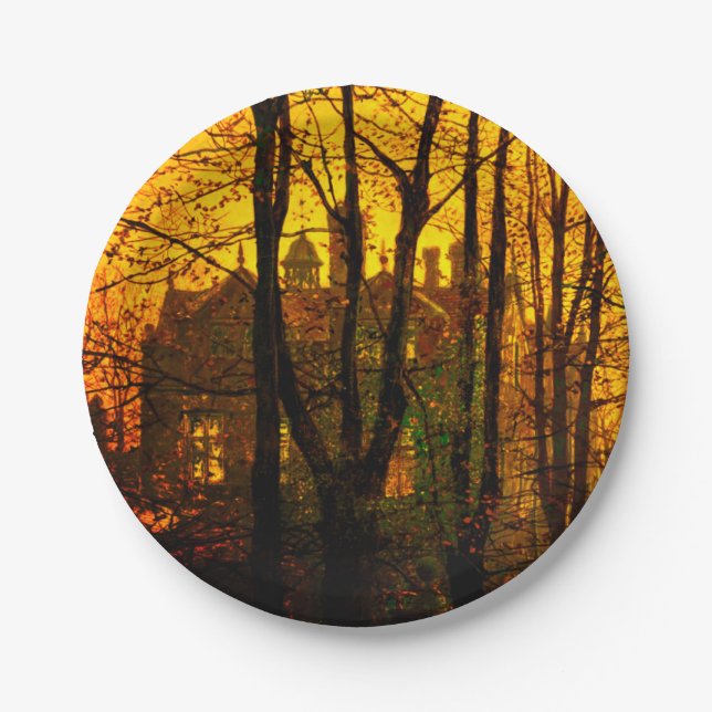 Prato De Papel Outubro depois John Atkinson Grimshaw (Frente)