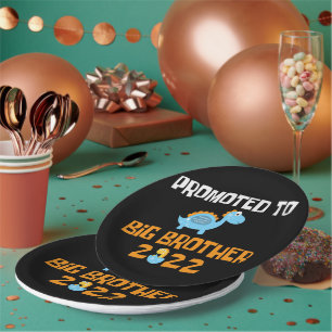 Prato De Papel Ovo De Dinossauro Promovido Ao Irmão Grande