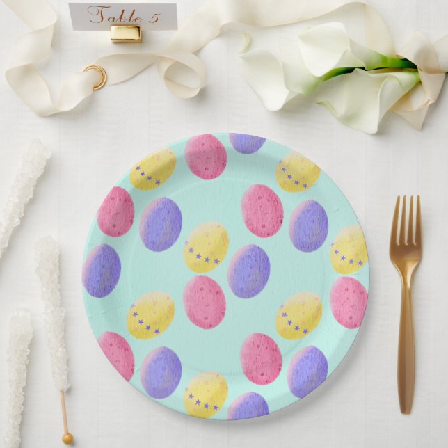 Prato De Papel Ovos de páscoa (Casamento)