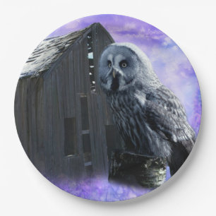 Prato De Papel Owl Barn Shed