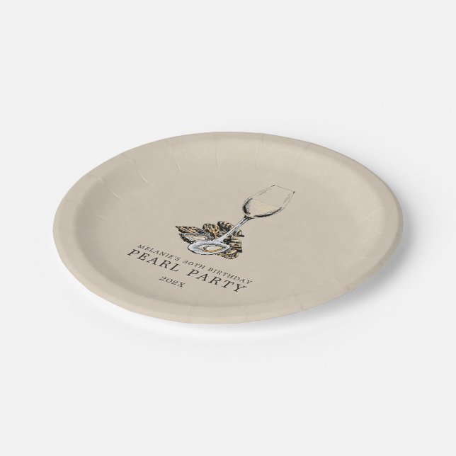 Prato De Papel Oyster Pearl (Inclinado)