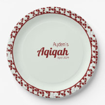 Padrão branco vermelho SHRIMPLY, Chá de fraldas Aq