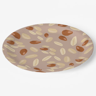 Prato De Papel Padrão de amendoins