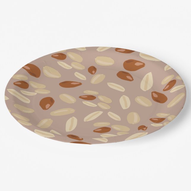 Prato De Papel Padrão de amendoins (Inclinado)