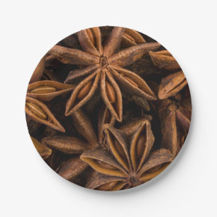 Prato De Papel Padrão de Anise Stars