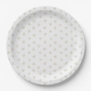 Prato De Papel Padrão de Arte de Linha Botânica Minimalista (7)