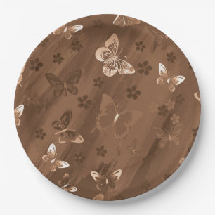 Prato De Papel Padrão de borboleta 15