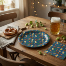 Padrão de Cerveja, Pretzel e Salsicha do Oktoberfe