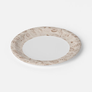 Prato De Papel Padrão de Comida 3