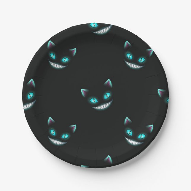 Prato De Papel Padrão de Dia das Bruxas (Frente)