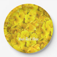 Padrão de Flores de Primrose Amarela
