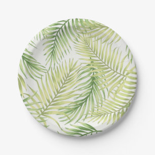 Prato De Papel Padrão de folhas