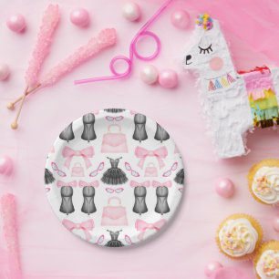 Prato De Papel Padrão de Moda de Na moda Girly High Heels Chic