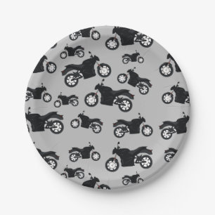Prato De Papel Padrão de motocicleta