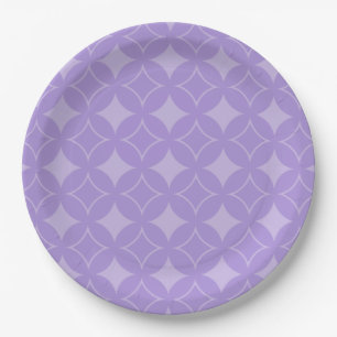 Prato De Papel Padrão de naufrágio Lilac