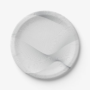 Prato De Papel Padrão de onda moderno, simples, legal, abstrato