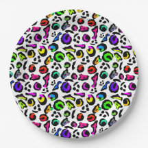 Padrão de Partido Moderno Colorido Divertido