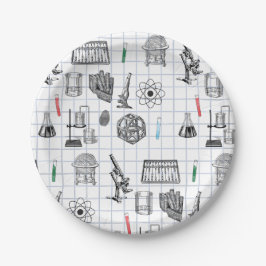 Prato De Papel Padrão do Cientista de Química de Ciência