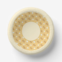 Padrão Em Dourado E Creme